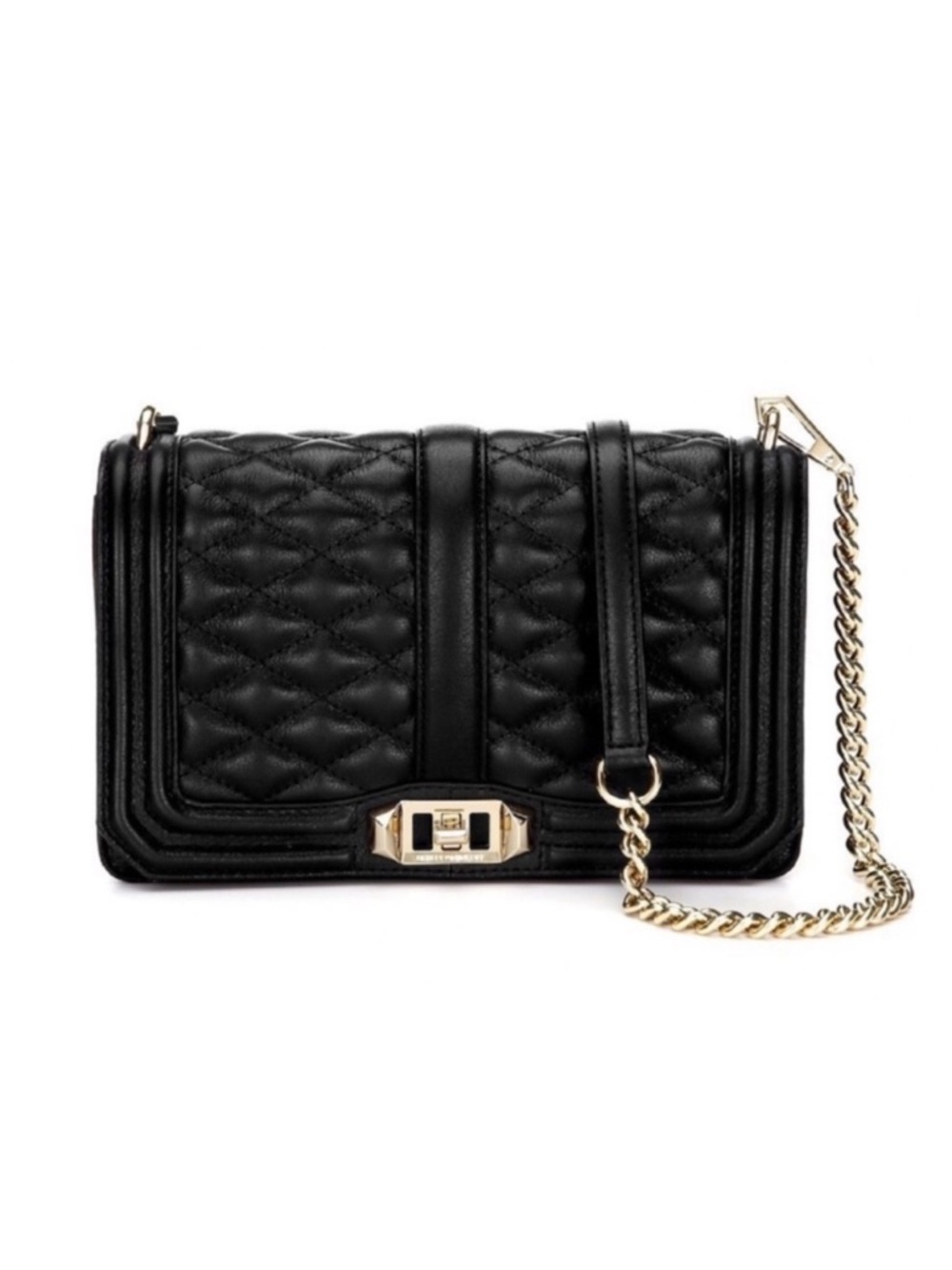 Rebecca Minkoff Quilted Love Crossbody Bag Black
